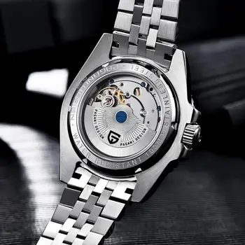 PAGANI DIZAINO GMT Laikrodžiai 40mm Sukasi Bezel Vyrų Mechaninė Žiūrėti Safyro Stiklas Viršuje Prekės 100M Vandeniui Žiūrėti Verslo Vyrai