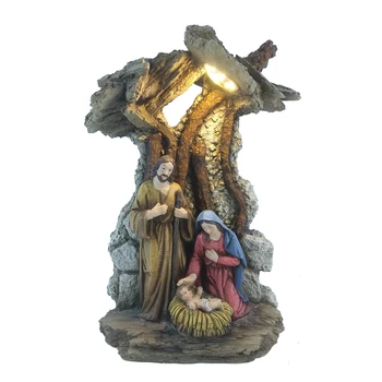 ZAYTON kristaus Gimimo Scena Namų Dekoro Kristus Jėzus, Marija, Juozapas Katalikų Statulėlės Kalėdų Ornamentu Šventosios Šeimos Statula Kalėdų Dovana