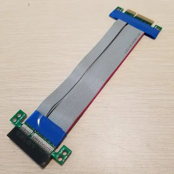 PCI-E ir PCI Expres x4 Flex Riser Card Extender ilgiklis 15cm už 1U 2U