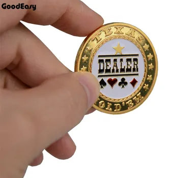 Karšto Pardavimo Pokerio Card Guard Raštas Metalo Simbolinis Monetos su plastikiniu Dangčiu Texas Poker Chip Set Dalintojo Kolekcija