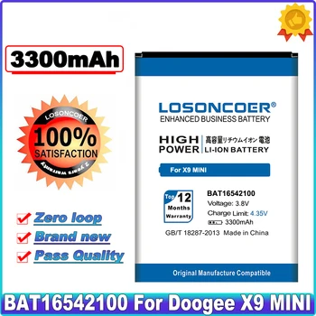 LOSONCOER 3300mAh BAT16542100 Už Doogee X9MINI X9 MINI 5.0 colių Didelės Talpos Baterija~Sandėlyje
