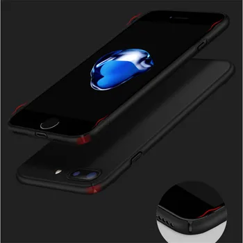 Pilnos Apsaugos PC Metal Case for iPhone 8 Atveju Sunku Plonas Plonas Automobilių magneto Dangtelis, skirtas 
