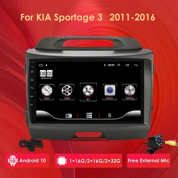 QuadCore 2+32 Stereo Kia sportage 2011-2016 2Din Automobilio 