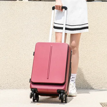 2020 Naujus kelionių Geležinkelių bagažo nešiojamojo kompiuterio krepšys vežimėlio lagaminą ant ratų lauke Moterų upscale verslo bagažo atveju, mados 20