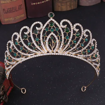 DIEZI 6 Spalvų, Naujų 2019 Mados Baroko Kristalų Bridal Crown Rožančiai Prabanga Diadem Rožančiai Moterų Nuotaka Vestuvių Plaukų Accesories