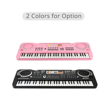 61 Klavišai Elektroninių Organų USB Skaitmeninės Klaviatūros Fortepijono Muzikos Instrumentas Vaikams Žaislas su Mikrofonu elektrinis pianinas vaikams vaikams