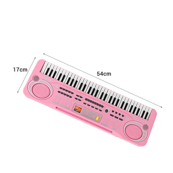 61 Klavišai Elektroninių Organų USB Skaitmeninės Klaviatūros Fortepijono Muzikos Instrumentas Vaikams Žaislas su Mikrofonu elektrinis pianinas vaikams vaikams