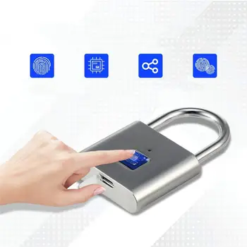 40 Rinkiniai Smart pirštų Atspaudų Spynos Keyless Anti-theft USB Įkrovimo Dviračių Bagažo Lagaminas Krepšys Saugumo Namo Elektroninis Užraktas