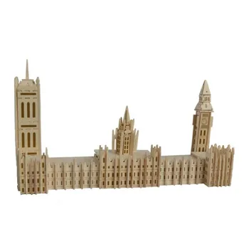 Modeliavimo London Bridge Penki Paviljono Tiltų statybos Žaislo Modelis 3d trimatis Medinės Dėlionės, Žaislai Vaikams 