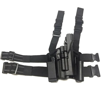 Taktinis Glock Gun Dėklo Pistoletą Atveju Dešinės Rankos, Kojos, Dėklas, skirtas Glock 17 19 22 23 31 32 Medžioklės Dėklas Šviesos Guolis