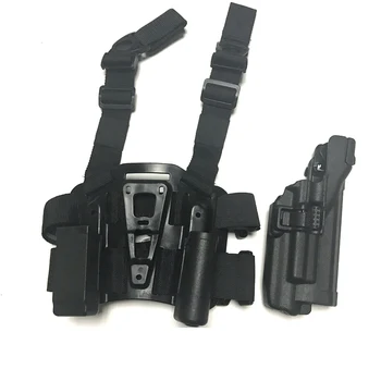 Taktinis Glock Gun Dėklo Pistoletą Atveju Dešinės Rankos, Kojos, Dėklas, skirtas Glock 17 19 22 23 31 32 Medžioklės Dėklas Šviesos Guolis