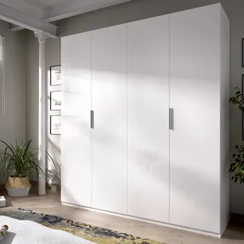 RINKINYS kabineto modelis ESSEN 180 4 durų, baltos SPALVOS ryškumą AEKIT namų miegamojo baldai PIGIAI