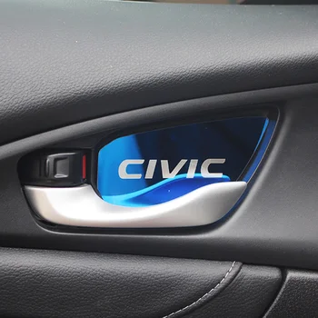Honda CIVIC. 2016 m. 2017 m. 2018 m. 2019 m. 2020 Automobilio duris dubenėlį, papuošti pataisų interjero Rankena Raštas Dangtelio lipdukas Priedai
