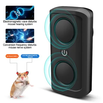 ES/JK/JAV Plug Ultragarsinį Kenkėjų Repeller Dvigubi Garsiakalbiai Elektromagnetinio Elektroninių Atstumiantis Pelių, Žiurkių Lova Klaidas Vabzdžių Ratai