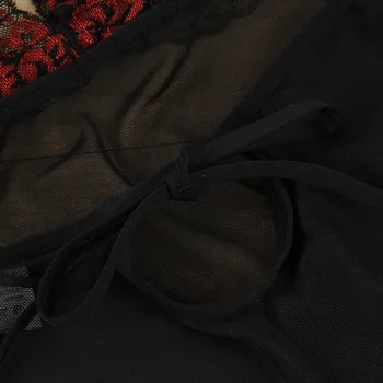 Siuvinėjimo Sequine Plius Dydžio Seksualus Apatinis Trikotažas Moterims Matyti Per Backless Seksualus Apatiniai Sleepwear Naktiniai Drabužiai Lenceria Nightgowns