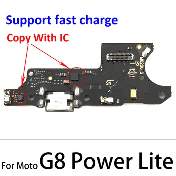 10vnt/Daug, Originalą Motorola Moto G8 Galia Lite USB Jungtis, Kroviklis Valdybos Įkrovimo Dokas Uosto Flex Kabelis atsarginės Dalys