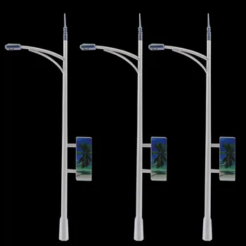 LNH25 10vnt Modelis Geležinkelio Stulpas lempos, Gatvių Apšvietimas, 3V, šviesos Diodų, O Masto Led NAUJŲ Reklamos Lempos