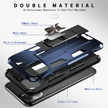 Magnetinio Absorbcijos Sunku KOMPIUTERIS+ TPU Case for Iphone XR X XS Max 12 mini Pro 11 8 7 6 6S Plius Sunkiųjų Apsaugos Patvarus Dangtelis