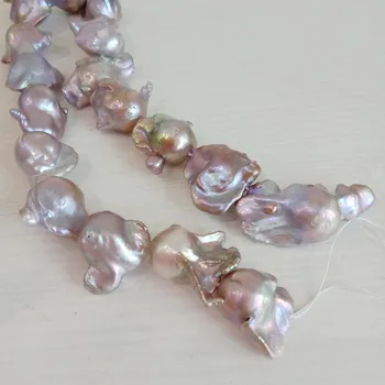 Perlų karoliukai, Pobūdžio gėlo vandens prarasti pearl su baroko formos, DIDELIS VIOLETINIS BAROKO formos perlas .16-24 mm,gražus gamtos spalva
