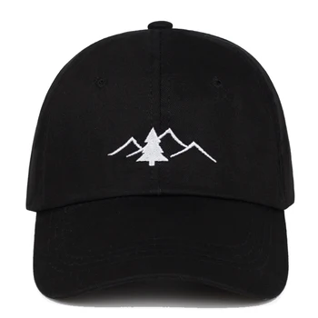 Aukštos kokybės Kalnų siuvinėjimo tėtis skrybėlę medvilnės fashoin laisvalaikio beisbolo kepuraitę reguliuojamas hip-hop sporto kepurės lauko sunhats