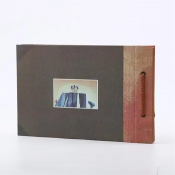 40 Puslapių Derliaus Albumo Nuotraukų Albumą už Skaidres Kraft Popieriaus Lakštai Kortelės Nuotykių Knygos Nuotraukų Albumą 