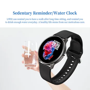 Kaimorui LW02 Visiškai Jutiklinis Ekranas Smart Watch Vyrų Laikrodis atsparus Vandeniui Facebook WhatsApp Pranešimą & Skambučių Priminimas Smartwatch Moterims