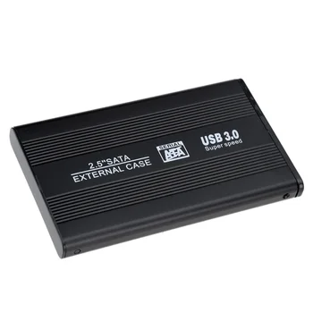 Juodos Spalvos 2.5 Colių Sata 22pin 7+15 SSD USB 3.0 Išorinis Kietasis Diskas Aptvarą Nešiojamas kompiuteris ir KOMPIUTERIO su Kabeliu