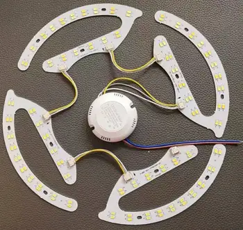 Ventiliatorius Šviesos diodų (LED Šviesos Šaltinis Turas Lubų Šviesos Pasagos Formos Šviesos Valdybos Dviejų spalvų Trys vidinės Tamsos Šiltai Balta Šviesa