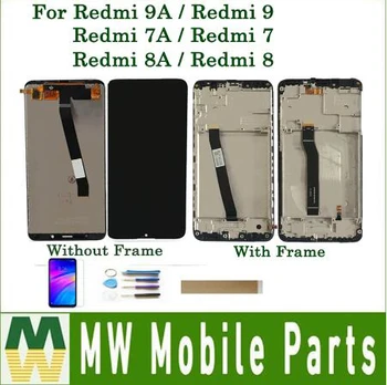 Originalus Be/Su Rėmu XIaomi Redmi 7 Redmi 7A Redmi 9 Redmi 9A Redmi 8 Redmi 8A LCD Ekranas Touch Screen + Rinkinys
