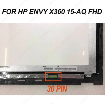 Naujas HP ENVY x360 15-aq015nd 15-aq lcd + touch skaitmeninis keitiklis+ juoda rėmelio rodymas 30PIN N156HCE EAA stebėti FHD 1920*1080