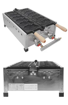 XEOLEO Žuvies formos pliurpalas Maker Taiyaki Mašina LPG dujų Pliurpalas cone maker 6 modelis Ne klijuoti Desertas maisto gaminimas Visos Komercinės