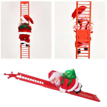 Kalėdų Rekvizitai Santa Claus Laipiojimo Laiptais Modeliavimo Elektros Laipiojimo Laiptais Kalėdų Dekoravimo Reikmenys