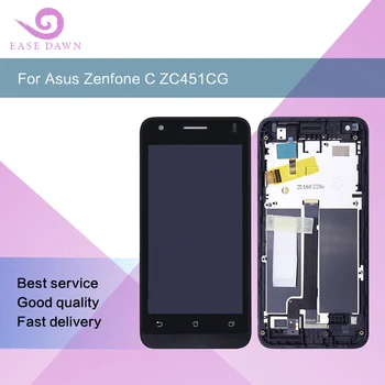 Už Asus Zenfone C ZC451CG Z007 LCD IPS ekranas, LCD Ekranas+lietimui skaitmeninis keitiklis Asamblėjos Asus Ekranas Originalas