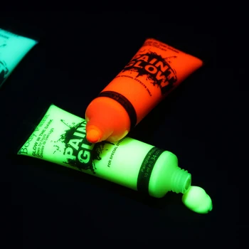 5 vnt Kūno Dažų Pigmentai Veido Neon Liuminescencinės Šalis Festivalis,, Helovyno Cosplay Makiažas Vaikams Veido Dažai Švyti UV Tapyba