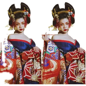 Japonų Kimono Cosplay Šukuosena Didelis Drugelis Plaukų Aksesuarai Senovės Stiliaus Skrybėlės Kimono Plaukų Gabalas