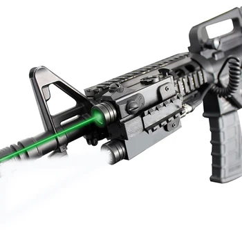 Taktinis Pistoletas Lazerio Žibintuvėlis Combo AR15 AK47 Šautuvas Žalia Raudona Lazerinė Rodyklė Akyse Medžioklės