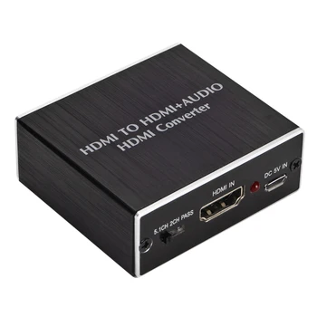 4K X 2K HDMI Audio Extractor + Optinis TOSLINK SPDIF + 3,5 mm Stereo Audio Extractor Konverteris HDMI Audio Splitter