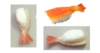 Krevetes,Uodegas krevečių suši silikono formų minkštas pyragas apdaila pelėsių želė desertas saldainiai pelėsių
