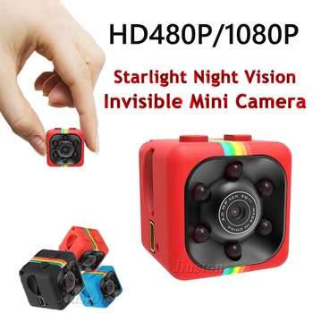 HD 480P/1080P SQ11 Mini Kamera Espia Oculta Naktinio Matymo Mikro Mažųjų Slaptai Kišenėje Kameros Gizli Kamera Parama TF Kortelę Paslėptas