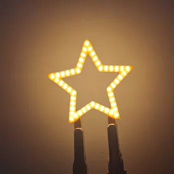 2VNT LED Šviesos Dalių, Kaitinamoji Lemputė 3V Atostogų Romantiškas Dekoro Priedai Diodų Lankstus Gijų Žvaigždžių Kalėdų eglutė