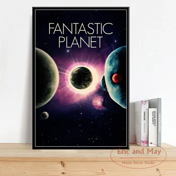 Fantastinis Planetos La Planete Sauvage Sci-fi, Klasikinis Filmų, Plakatų Ir grafikos Tapybos Drobės, Nuotraukos Ant Sienos, Namų Dekoro