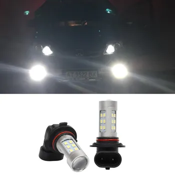 2x 9006 HB4 šviesos diodu (LED DRL Automobilio Rūko Tolimosios šviesos Lemputes Subaru Forester 2007 M. 2008 M. 2009 M. 2010 M. 2012 M. Impreza 2007 m. 2008 m. 2010 m.