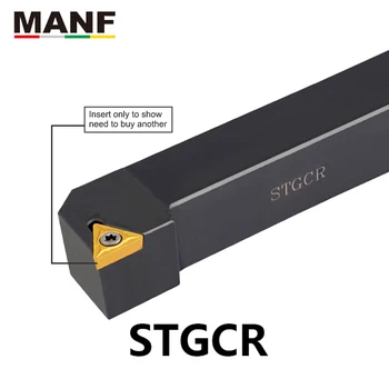 MANF CNC 20mm STGCR-1212H11 tekinimo įrankis TCMT Karbido Įdėklai Tekinimo Įrankis Staklės, Pjovimo Pavėsinė Prispaustas Plieno Toolholder