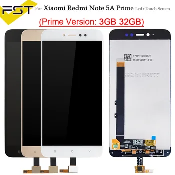 Už Xiaomi Redmi Pastaba 5A Prime 3 GB/32 GB, LCD Ekranas Su Stiklo Jutiklinis Ekranas skaitmeninis keitiklis Asamblėjos Hongmi Pastaba 5A Ministras