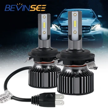 Bevinsee H7 LED Žibintų Lemputės Pritaikyti Lizdai 10000lm 6000K 60w Audi A3 A4L A6L BMW 5 Serija, X5 VW JETTA TIGUAN PASSAT