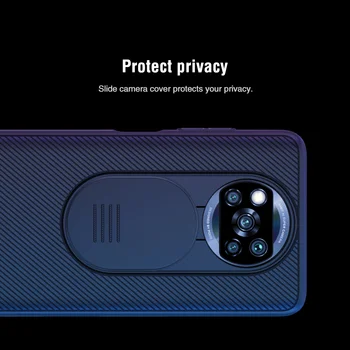 Nillkin už Xiaomi Poco M3 X3 NFC Camshield Skaidrių Kameros apsauginis Dangtis Matinio Skydas Poco M3 X3 NFC Pasaulio Versija Atvejais