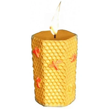 3D Bičių Korio Žvakė Pelėsių su 50Pcs Mažai Dūmų Žvakių Dagtis, Šešiakampis Avilys Silikono Formų Priėmimo bičių Vaškas