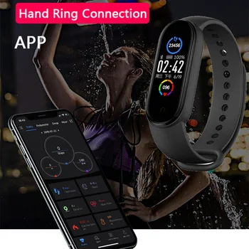 Vyrai Moterų Smart Žiūrėti Fitness Tracker Širdies Ritmo Matuokliai Bluetooth Vandeniui Smartwatch M5 Xiaomi Laikrodžiai