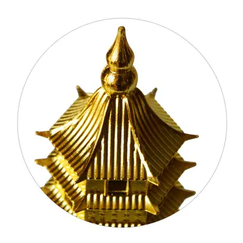 Feng shui Metalo 3D Modelį Kinija 7 lygiai Wenchang Pagoda Bokštas Amatų Statula Suvenyras Namų Puošybai Metalo Rankdarbiai