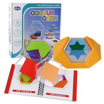 Loginis žaidimas stalo žaidimas 100 Iššūkis Spalvos Kodas Puzzle Žaidimai Tangram Įspūdį Žaislai Vaikams Sukurti Erdvinio Mąstymo Įgūdžius
